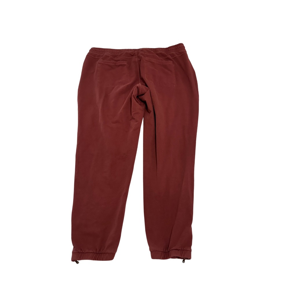 Sonoma Goods For Life Womens XXL Burgundy Joggers Ankle Zipper Accent Cotton Mix